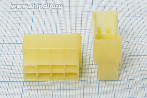 Кожух для клеммы вилка 6,4x0,8, 8H, пластик [20607