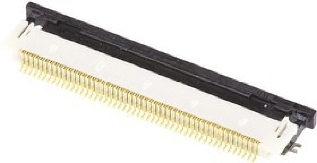 54132-5062, Easy-On, 54132 0.5mm Pitch 50 Way Right Angle Female FPC Connector, ZIF Bottom Contact 54132-5062, Easy-On, 54132 0.5mm Pitch 50 Way Right Angle Female FPC Connector, ZIF Bottom Contact