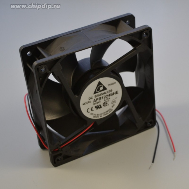 Вентилятор Delta Electronics AFB1224SHE 24V 0.75A 120X38 2pin Вентилятор Delta Electronics AFB1224SHE 24V 0.75A 120X38 2pin