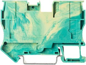 Клемма заземления зажим push-in 2 точки подключения 10кв.мм DKC VPR-10-PE-YG