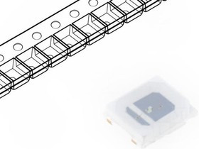 OF-SMD2835G-05, LED; SMD; 2835,PLCC2; green; 6400?7300mcd; 2.8x3.5x0.75mm; 120°