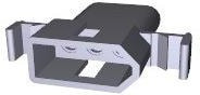 770073-1, Pin &amp; Socket Connectors PANEL MOUNT PLG 3P in-line