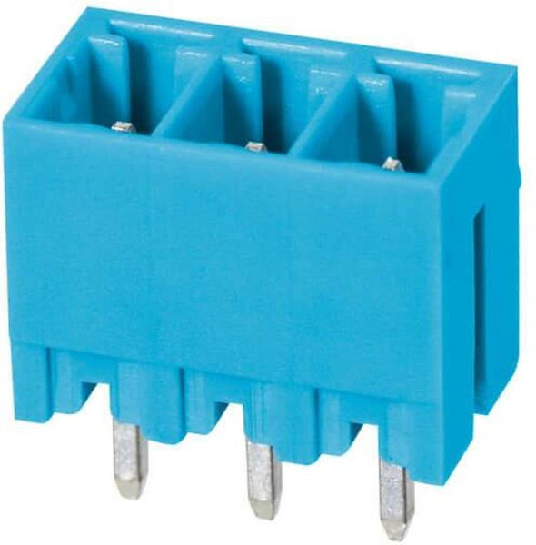 TBP02R2-381-03BE, Pluggable Terminal Blocks Terminal block, pluggable, 3.81, receptical, 3 pole, blue