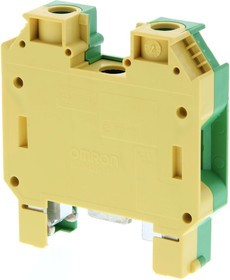 XW5G-S35-1.1-1, DIN Rail Terminal Blocks GroundTB Screw 35mm 1:1 1tier