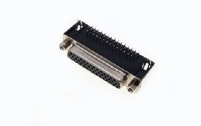 DHR-44F (DS1038-44F), Розетка D-Sub 44pin на плату угловая DHR-44F (DS1038-44F), Розетка D-Sub 44pin на плату угловая
