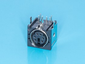 MDN-6FR, Гнездо mini DIN 6 контактов на плату