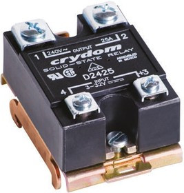 HS501DR-D2425, HS501DR Series Solid State Relay, 10 A Load, DIN Rail Mount, 280 V ac Load, 32 V Control