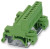 1765768, UMSTBHK 2.5/10-G Series Green DIN Rail Terminal Block, 0.2 2.5mm², Single-Level, Screw