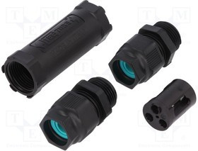 THB.400.C1A, Разъем: питания AC, зажим под винт, TH400, 7-13,5мм, 0,5-4мм2