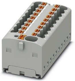 1047418, DIN Rail Terminal Blocks PTFIX 4/18X1,5 GY