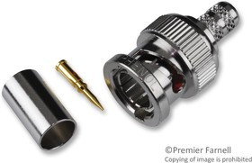 031-71008-RFX, RF/COAXIAL, BNC PLUG, STRAIGHT, 75 OHM, CRIMP