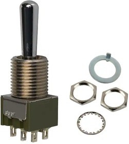 M2023B2B1W01, Toggle Switches DPDT ON-OFF-ON