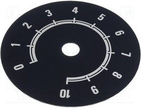 220.111, Шкала, Диапазон: 0 - 10, d80мм, dотв: 10мм, Мат-л: алюминий