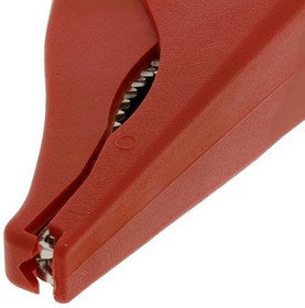 66.9575-22, Dolphin Clip, Brass, 32A, Red