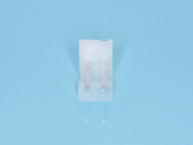 PWL-2, Разъем питания 2 контакта, вилка на плату, шаг 3,96мм