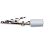 BU-60HS-9, Alligator Clip, Steel Contact, 10A, White