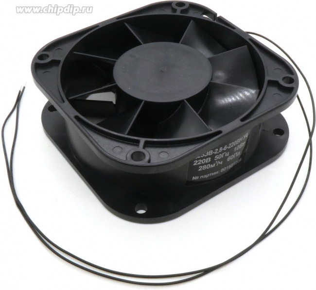 Вентилятор 1.25ЭВ-2.8-6-220ВН У4, 140х140х50 (2 провода. замена 1,25ЭВ-2,8-6-3270 У4)