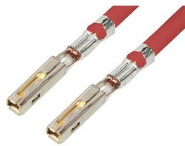 216300-2225, Rectangular Cable Assemblies MX150 F-F 450MM 14 AWG LEADS RD Au