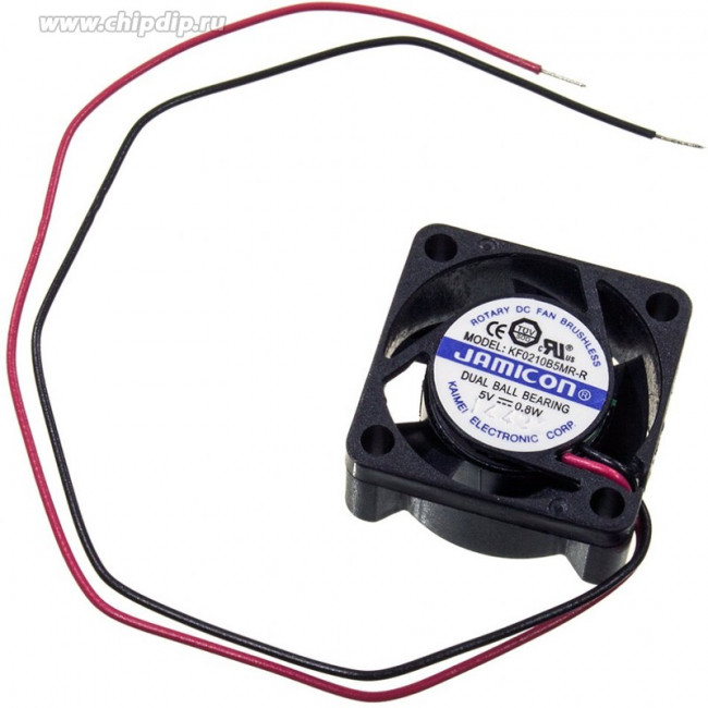 KF0210B5MR-R, вентилятор 5В 25х25х10мм подшипник качения