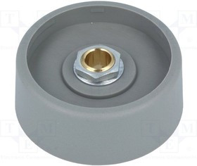 A3140068, Ручка, без указателя, полиамид, dоси: 6мм, d40x16мм, серый