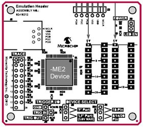AC244063, Emulators / Simulators Emulation Ext Pak PIC16F1829-ME2