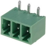 15EDGRC-3.81-03P-14 (KLS2-EDR-3.81-03P-4), Клеммник разъемный, 3 контакта, шаг 3.81 мм, зеленый, (FB