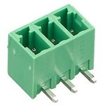 15EDGRC-3.81-03P-14 (KLS2-EDR-3.81-03P-4), Клеммник разъемный, 3 контакта, шаг 3.81 мм, зеленый, (FB