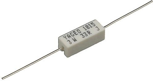 SQP300JB-33R, (SQP 3W 33 5%), Резистор керамический цементный аксиальный (SQP) 3Вт 33Ом +5% SQP300JB-33R, (SQP 3W 33 5%), Резистор керамический цементный аксиальный (SQP) 3Вт 33Ом +5%