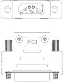10070163-01LF, Micro TCA Connectors MICROTCA HOOD 48V