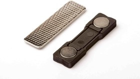 Магнитное крепление для бейджей 45х13 мм, пластик