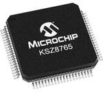 KSZ8765CLXIC, Ethernet коммутатор 5-Port 10/100 Managed с поддержкой Fiber [LQFP-80]