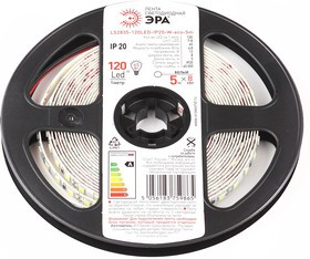 Светодиодная лента ЭРА LS2835 -9,6-120-12-6500K-IP20-1 year-5m Б0035595 Светодиодная лента ЭРА LS2835 -9,6-120-12-6500K-IP20-1 year-5m Б0035595
