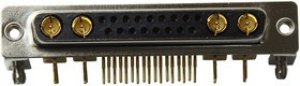 685M21WA4SL461, Комбинированный разъем D Sub, Power-D 685M Series, DC-21WA4, Гнездо, 21 контакт(-ов)