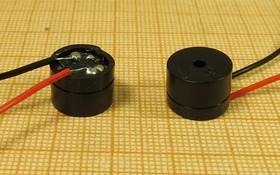 Зуммер магнитоэлектрический без генератора, 12x 9, напряжение 1.5В, сопротивление 16 Ом, частота 2.0