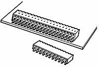 71609-306LF, Dubox® 2.54mm, Board to Board Connector, PCB Mounted Receptacle, Right Angle, Surface Mount, Double row , 12 Positions, 2.54mm