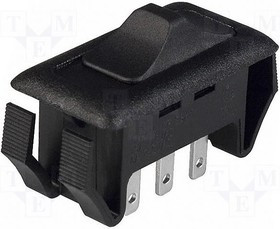 S802C21S207Q, Переключатель: движковый, Пол: 2, DPDT, 15A/125ВAC, ON-OFF