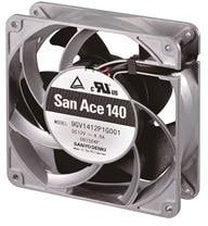 9GV1412P1G001, 9GV Series Axial Fan, 12 V dc, DC Operation, 55.2W, 4.6A Max, 140 x 140 x 38mm 9GV1412P1G001, 9GV Series Axial Fan, 12 V dc, DC Operation, 55.2W, 4.6A Max, 140 x 140 x 38mm