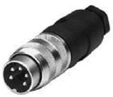 T3200-004, Circular DIN Connectors MALE CABLE CONNECTOR 2 WAY 300V