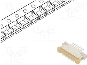MX-52207-0733, Разъем: FFC/FPC; Easy-On; PIN: 7; SMT; горизонтальный; 50В; 500мА