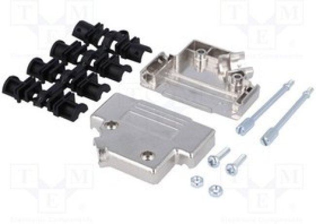 MHD45PK25-K, Корпус D Sub, MH - MHD45PK Series, DB, 45°, Корпус из Металлизированного Термопласта MHD45PK25-K, Корпус D Sub, MH - MHD45PK Series, DB, 45°, Корпус из Металлизированного Термопласта