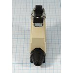 Микропереключатель, размер 54x21 x37, 10А, переключение ON-(ON), размер концевика L44 ролик/пружина,