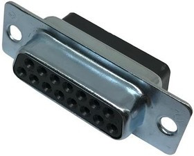 DAUH-15S-FO, D-Sub Standard Connectors 15C SCKT NO CONTACTS D*U SERIES