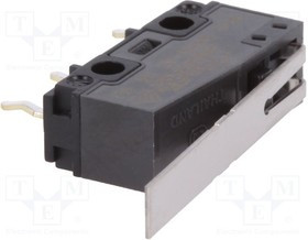 AVM34353AT, Микропереключатель SNAP ACTION, с рычагом, SPDT, 5A/250ВAC, IP40