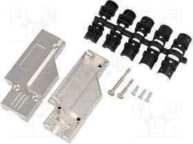 DCMR25-FK-K, Корпус для разъемов D-Sub, D-Sub HD 44pin,D-sub 25pin, UNC4-40