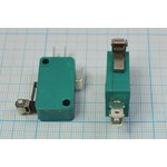 Переключатель концевой 29x10 x16м, 220В, 16А, ON-(ON), планка 13мм с роликом, KW3A-16Z4A; №1734 N ПК