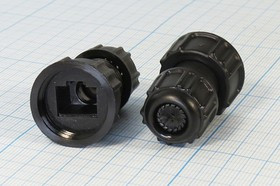 Штекер телефонный 8P8C корпус герметичный, на кабель, RJ45F5