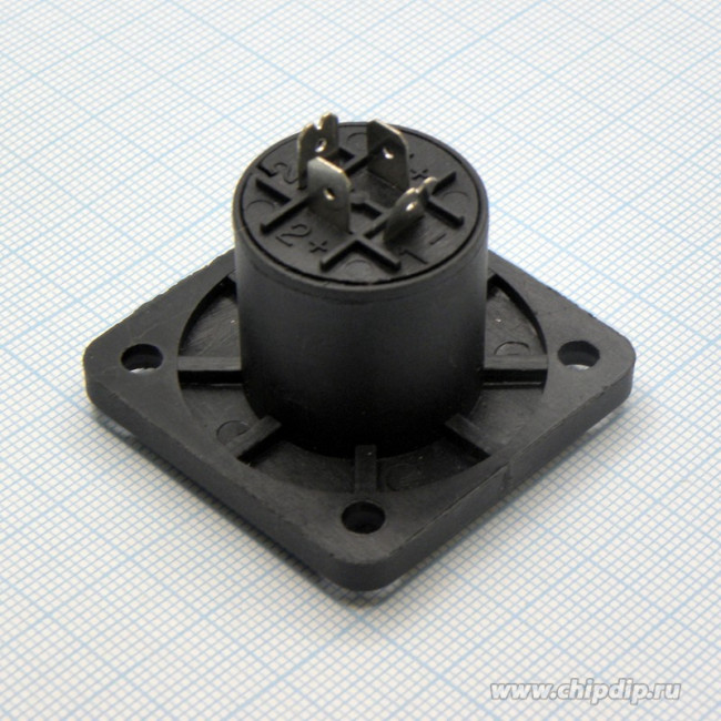 Разъем SPEACON 4MP приб. 40х40, (Китай), разъем АС