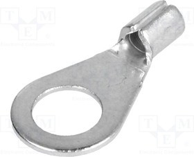 BM01231, Наконечник: кольцевой, M6, 1,5-2,5мм2, обжим, на провод, луженые