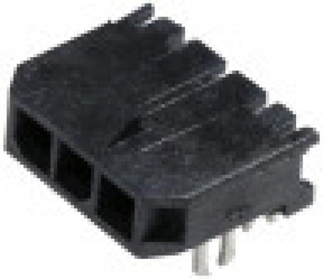 43650-0303, Headers &amp; Wire Housings RA SMT SNGL HDR 3P pressfit retn clips