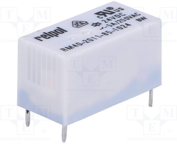 RM40-P-24, Реле электромагнитное, SPDT, Uобмотки 24ВDC, 5A/250ВAC, 5A/30ВDC RM40-P-24, Реле электромагнитное, SPDT, Uобмотки 24ВDC, 5A/250ВAC, 5A/30ВDC